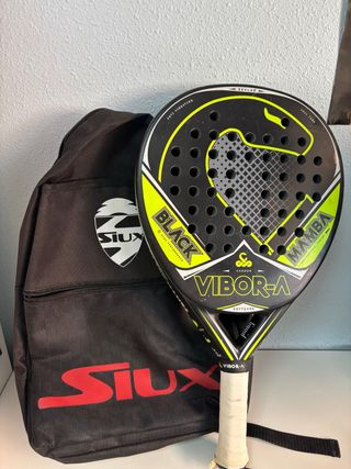 Pack Pala de Pádel Vibor-A Black Mamba + Paletero 