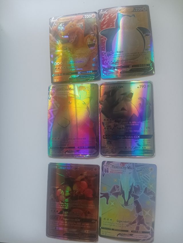Lote 6 Cartas Pokémon V VMAX GX