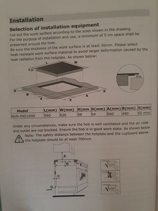 Placa Inducción Nevir NVR-IND1000 3500W