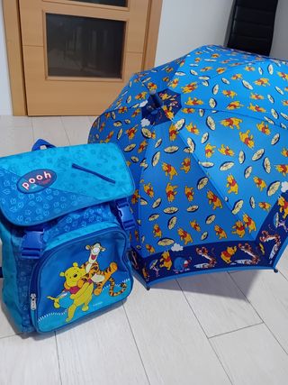 Paraguas y Mochila Infantil Winnie the Pooh