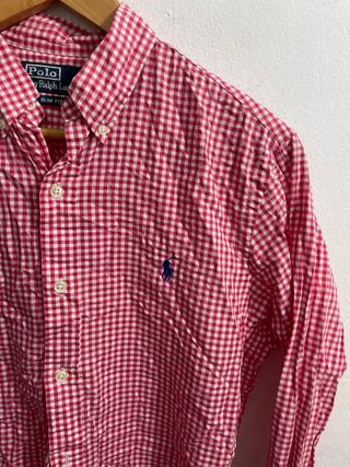 ¡¡OFERTA!! Talla S Camisa Ralph Lauren Roja Cuadro