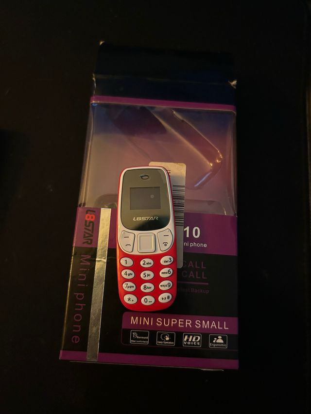 LBSTAR Mini Móvil Rojo y Blanco