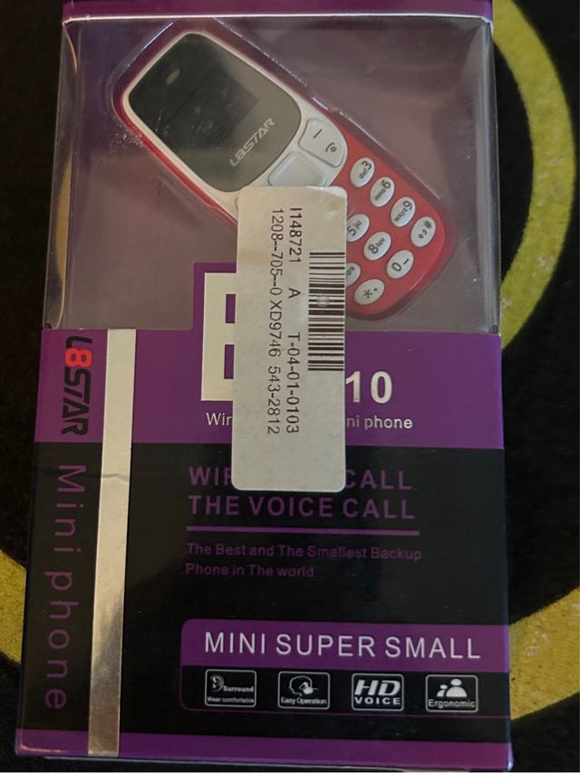 LBSTAR Mini Móvil Rojo y Blanco