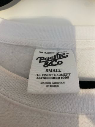 Sudadera Pacific & Co Blanca Naples Florida