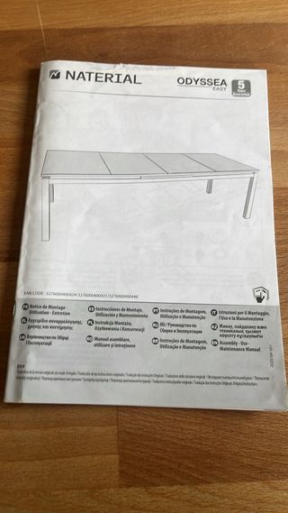 Mesa extensible jardín