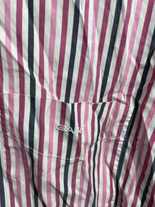 ¡¡OFERTA!! Talla XL Camisa Gant Rayas Rosas