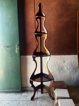 Estantería Esquinera Vintage Madera