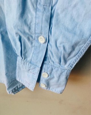 Camisa oversize azul Zara