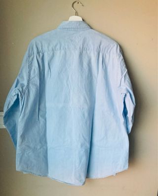 Camisa oversize azul Zara
