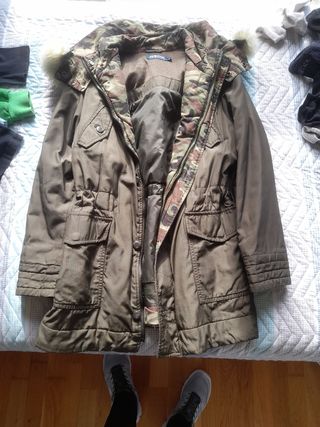 Chubasquero Geox verde militar 10 años
