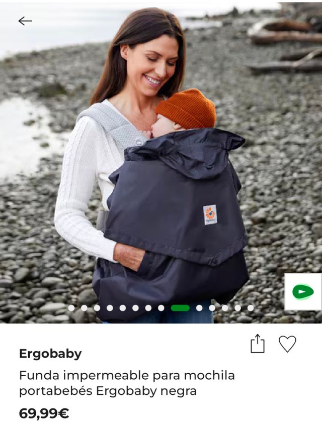 Funda impermeable Ergobaby para mochila portabebés