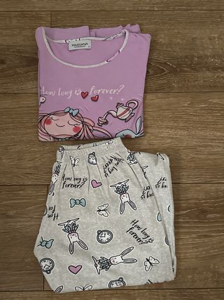 Pijama Massana Morado y Gris