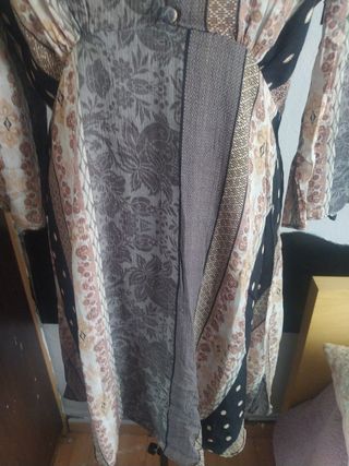 Vestido de viscosa estampado