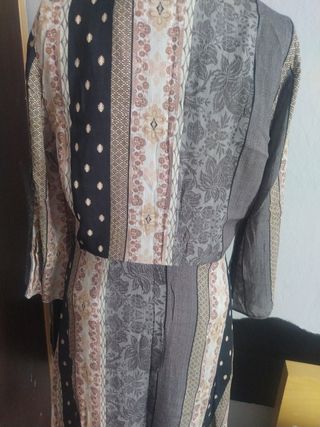 Vestido de viscosa estampado