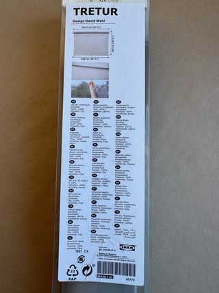 Estor opaco IKEA 100cm (Beige oscuro)