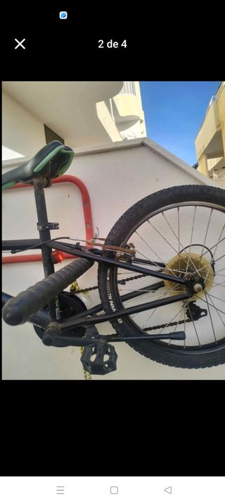 Bicicleta Btwin Negra y Verde