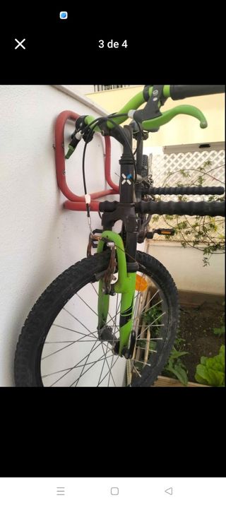 Bicicleta Btwin Negra y Verde