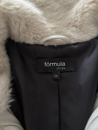 Chaqueta pelo beige mujer Talla 36