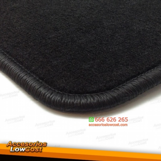 ALFOMBRILLAS IBIZA 6L SIN LOGO RIBETE NEGRO