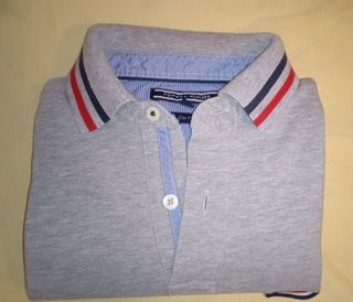 Polo Tommy Hilfiger Gris Talla S