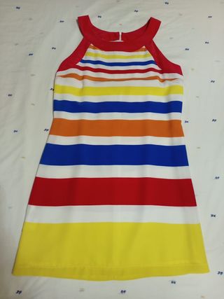 Vestido de verano Blanco multicolor