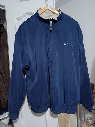 Sudadera con cremallera Reversible Nike Azul y Bei
