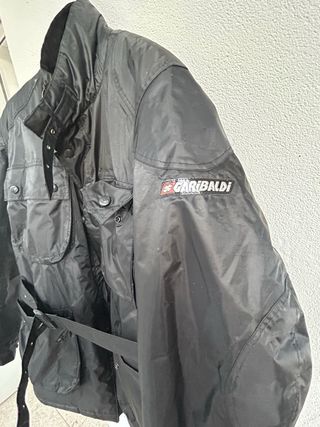 Chaqueta Moto Garibaldi Negra Talla XXL 
