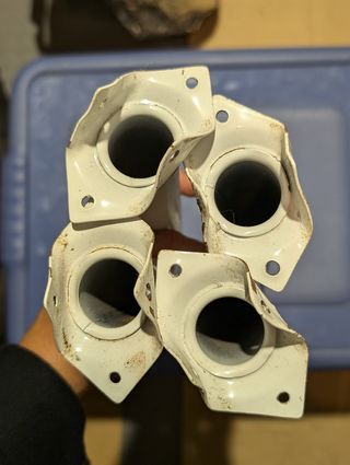 4 Patas Metálicas Hettich Blancas