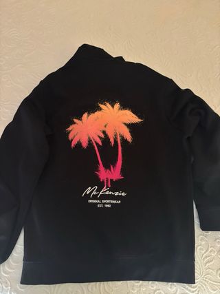 Sudadera McKenzie Negra con Palmeras