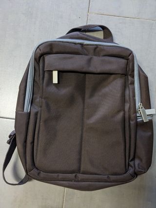 Mochila bolso bolsa marrón y gris nuevo