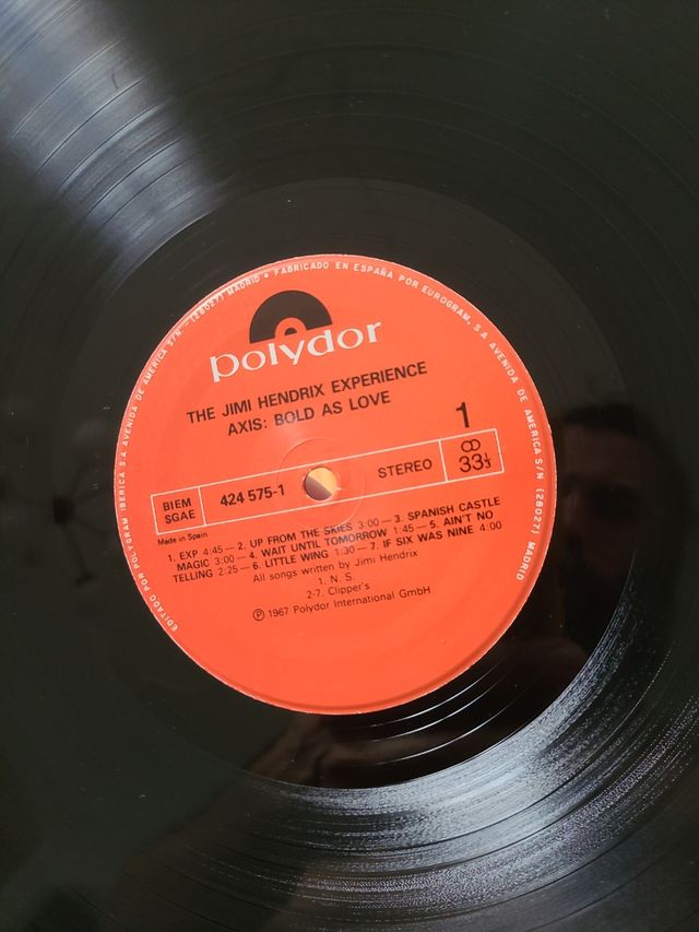 Jimi Hendrix Axis: Bold as Love LP