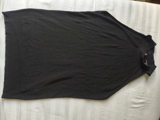 Blusa sin mangas Massimo Dutti Negra