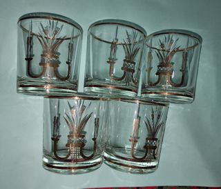 Vasos whisky vintage y cubitera