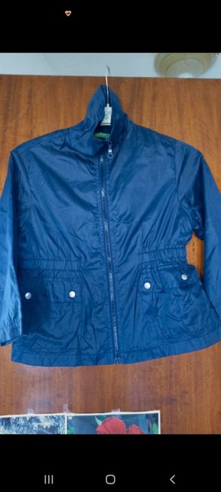 Giacca leggera bambini blu United colors of Benett