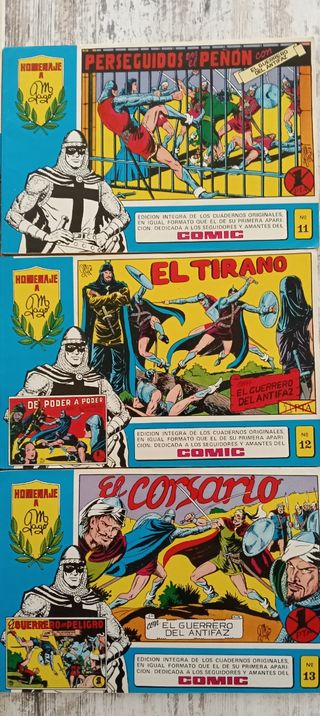 11 Cómics El Guerrero del Antifaz. N° 3-13 (1981)