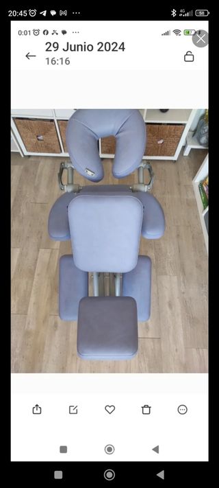 Vendo silla terapéutica plegable en buen estado.