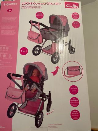 Cochecito transformable en silla para jugar