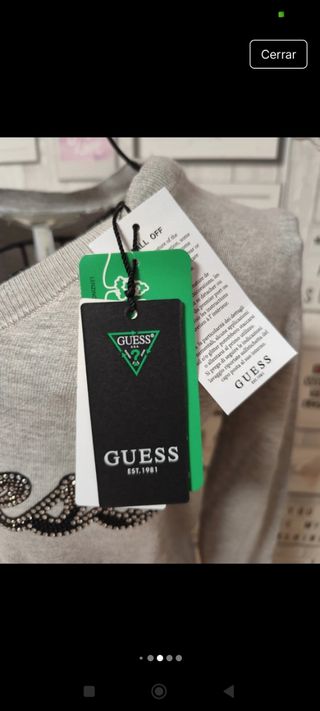 Jersey Guess Gris con Brillo