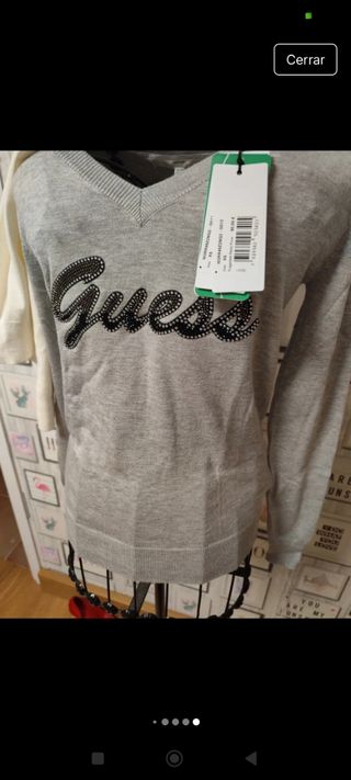 Jersey Guess Gris con Brillo