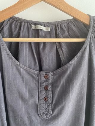 Blusa gris con raya plateada Easy Wear, T36-T38