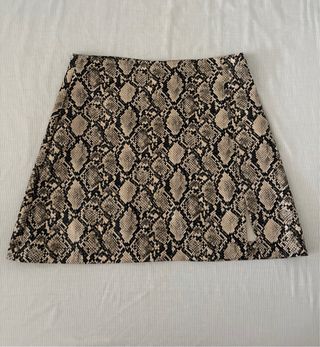 Minifalda efecto piel serpiente Talla S