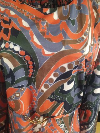 Vestido estampado multicolor poliéster