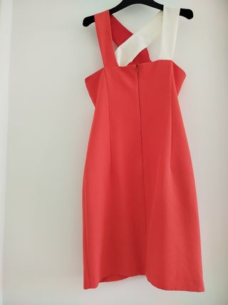 Vestido El Corte Inglés Talla 40 Rojo