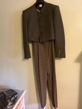 Traje de romería verde