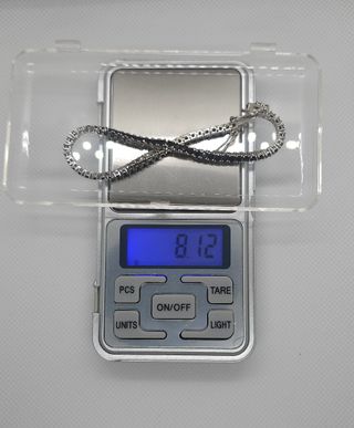 Pulsera Riviere Plata 925 Piedras Negras