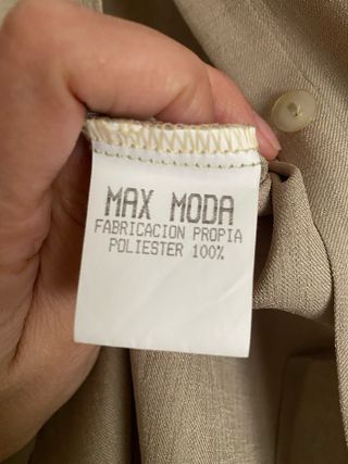 Blusa Beige Media Manga Talla L