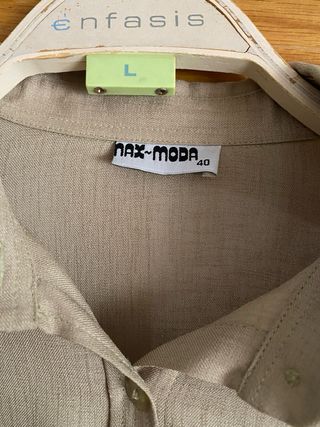 Blusa Beige Media Manga Talla L