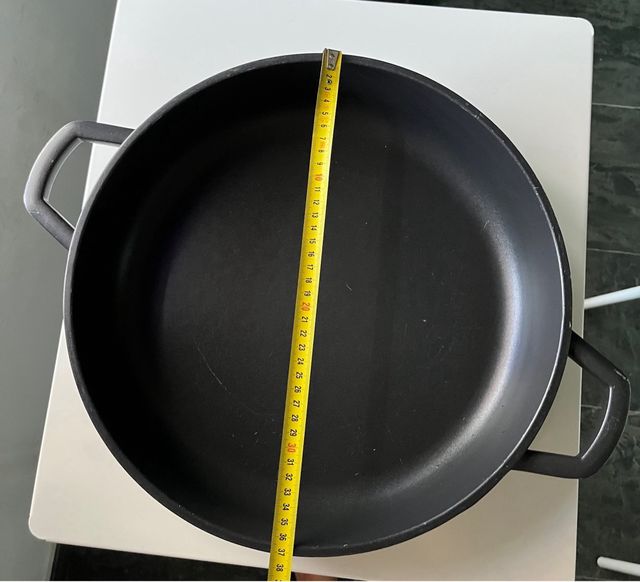 Cacerola Castey Negra con Tapa de Cristal