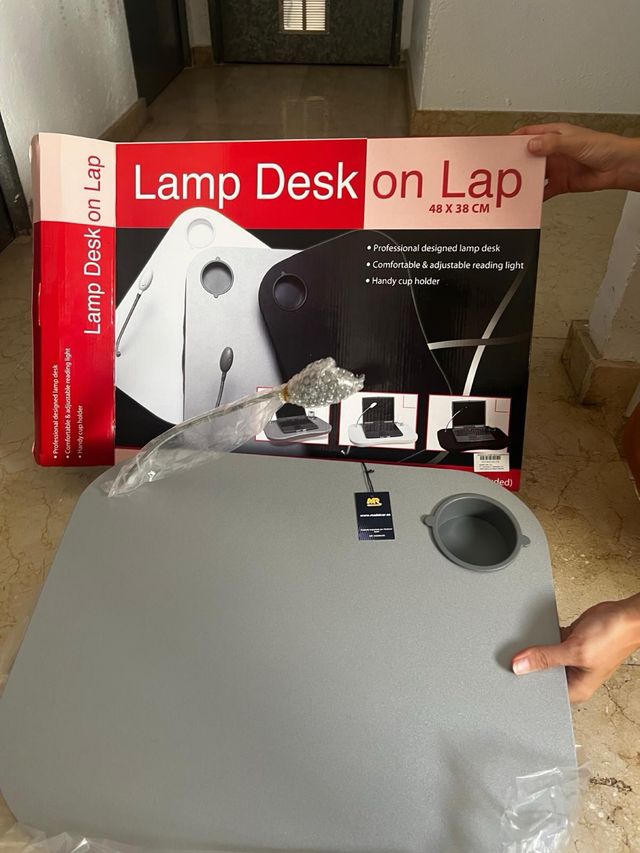 MR. Soporte para portátil con lámpara