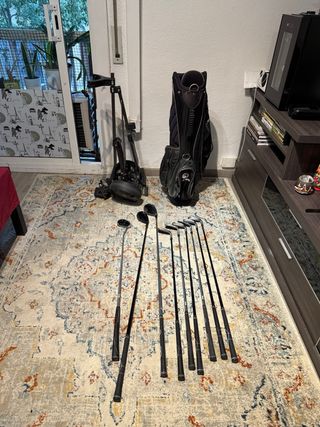 Carrito, bolsa y palos de golf Pitch & Putt